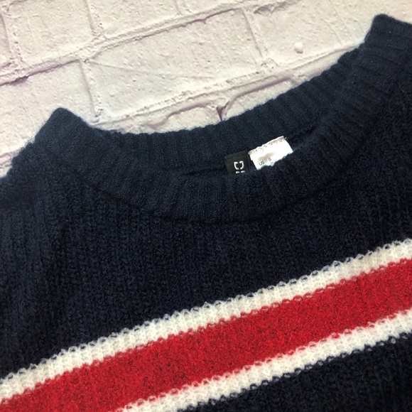 Divided striped soft fuzzy knit sweater size Small - Picture 5 of 8